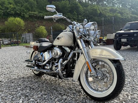 2015 Harley-Davidson Softail Deluxe, белый, 1070000 рублей, вид 4