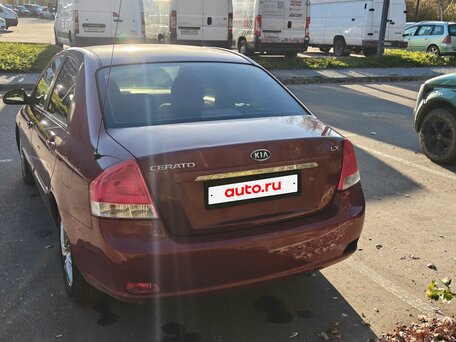 2007 Kia Cerato I Рестайлинг, красный, 220000 рублей, вид 4