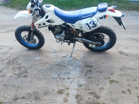 2002 Kawasaki D-tracker 250, белый, 335000 рублей, вид 4