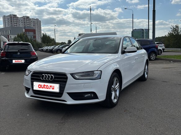2014 Audi A4 IV (B8) Рестайлинг, белый, 1500000 рублей
