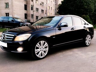 2007 Mercedes-Benz C-Класс 200 III (W204), чёрный, 999999 рублей, вид 1