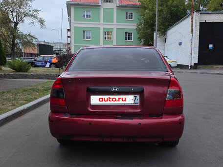2003 Hyundai Accent ТагАЗ II, красный, 254000 рублей, вид 5