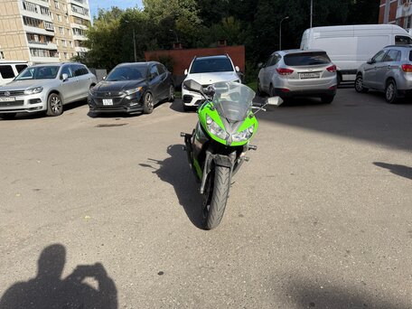 2013 Kawasaki ER-4F (Ninja 400R), зелёный, 450000 рублей, вид 2