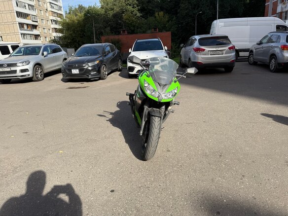 2013 Kawasaki ER-4F (Ninja 400R), зелёный, 450000 рублей - вид 1