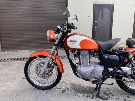 1992 Kawasaki BJ250 Estrella, оранжевый, 350000 рублей, вид 4