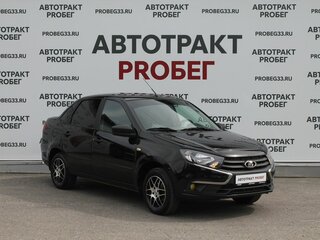 2018 Lada (ВАЗ) Granta I Рестайлинг, чёрный, 529000 рублей, вид 3