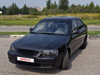 2008 Hyundai Accent ТагАЗ II, чёрный, 380000 рублей, вид 2