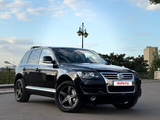 2007 Volkswagen Touareg I Рестайлинг, чёрный, 1490000 рублей, вид 3