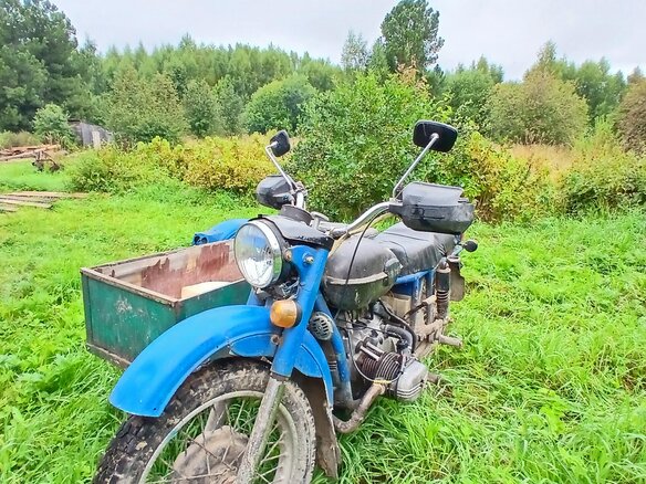 1986 Урал M-61, синий, 40000 рублей
