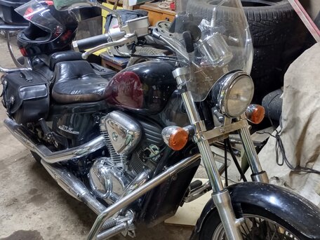 1995 Honda Steed 600, красный, 350000 рублей, вид 2