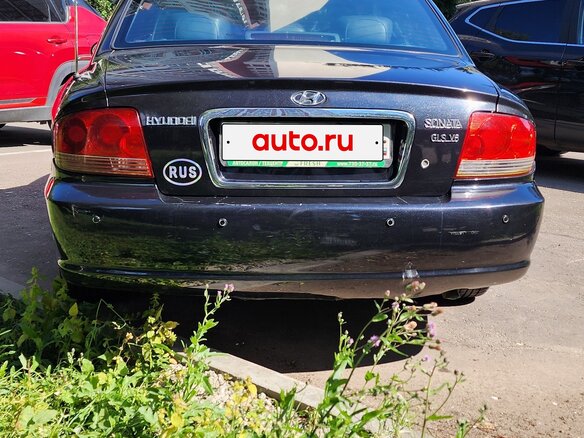 2006 Hyundai Sonata ТагАЗ IV (EF) Рестайлинг, чёрный - вид 1