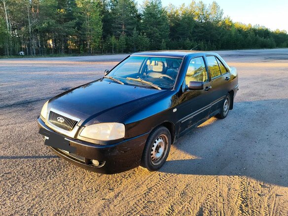 2008 Chery Amulet (A15) I, чёрный, 160000 рублей