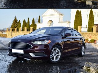 2018 Ford Fusion (North America) II Рестайлинг, красный, 1100000 рублей, вид 2