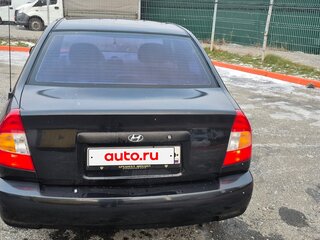2007 Hyundai Accent ТагАЗ II, чёрный, 370000 рублей, вид 3