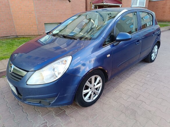 2007 Opel Corsa D, синий, 373000 рублей