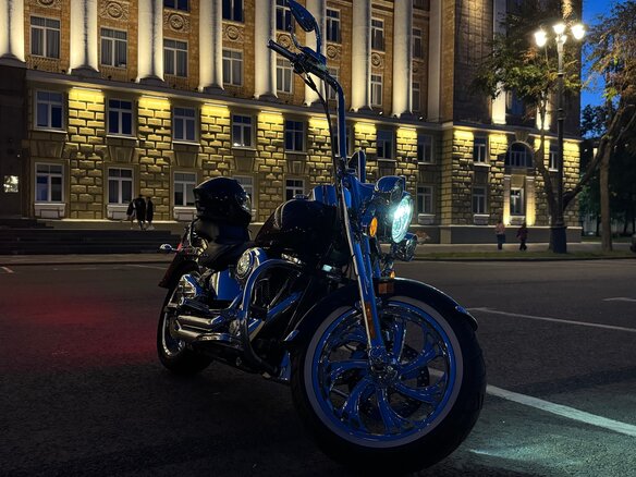 2006 Harley-Davidson Fat Boy, фиолетовый, 1150000 рублей - вид 4