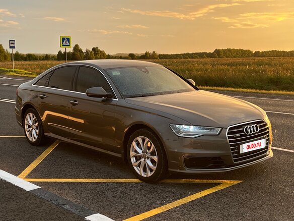 2015 Audi A6 IV (C7) Рестайлинг, серый, 1990000 рублей - вид 1