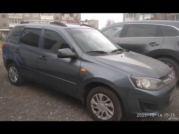 2014 Lada (ВАЗ) Kalina II, серый, 470000 рублей - вид 4