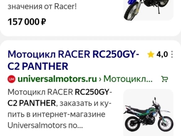2020 Racer Panther, белый, 65000 рублей - вид 4