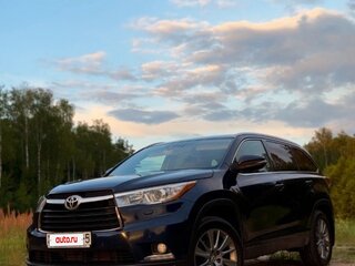 2014 Toyota Highlander III (XU50), синий, 2100000 рублей, вид 3