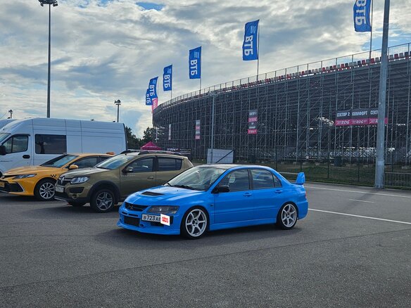 2007 Mitsubishi Lancer Evolution IX, голубой, 3200000 рублей - вид 14