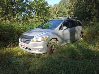 2009 Honda Stream II Рестайлинг, серебристый, 860000 рублей, вид 1