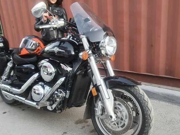 2006 Kawasaki VN1600 Vulcan, чёрный, 580000 рублей - вид 15