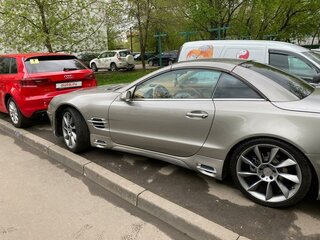 2004 Mercedes-Benz SL-Класс 350 V (R230), бежевый, 2550000 рублей, вид 3