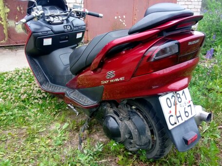 2006 Suzuki Burgman (SkyWave) 400, пурпурный, 300000 рублей, вид 3