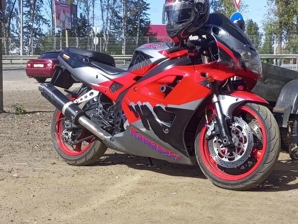 1993 Kawasaki ZXR 400, красный, 130000 рублей - вид 1