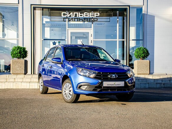 2020 Lada (ВАЗ) Granta I Рестайлинг, синий, 630000 рублей - вид 4