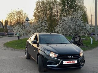 2017 Lada (ВАЗ) Vesta I, чёрный, 1000000 рублей, вид 2
