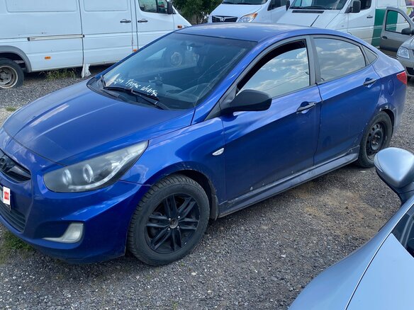 2011 Hyundai Solaris I, синий, 380000 рублей - вид 5