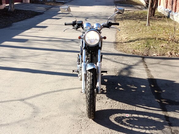 2003 Yamaha SR400, синий - вид 6