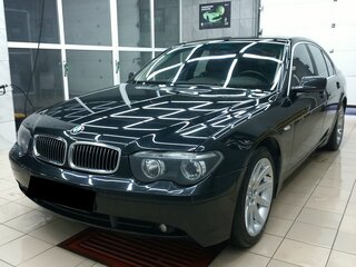 2002 BMW 7 серии 735i IV (E65/E66), чёрный, 1050000 рублей, вид 2