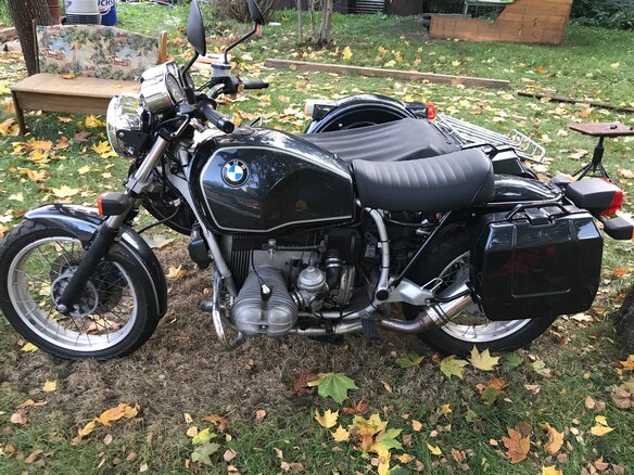 1993 BMW R 100 R, синий - вид 1