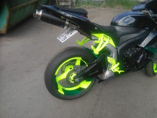 2008 Honda CBR 600RR, зелёный, 520000 рублей, вид 5