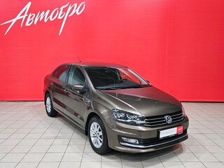 2018 Volkswagen Polo V Рестайлинг, коричневый, 1350000 рублей, вид 3