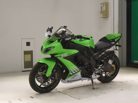 2010 Kawasaki ZX-10R Ninja, зелёный, 800000 рублей, вид 4