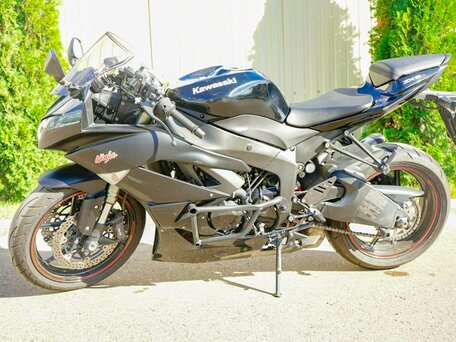 2011 Kawasaki ZX-6 Ninja, чёрный, 700000 рублей, вид 1