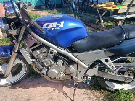 1990 Honda CB 400X, синий, 200000 рублей, вид 3