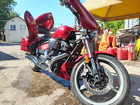 2002 Yamaha XV 1700 Warrior, пурпурный, 850000 рублей, вид 1