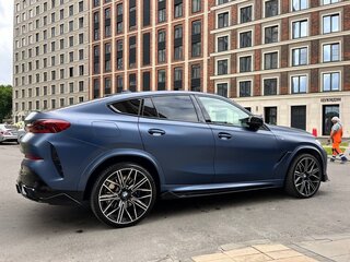 2021 BMW X6 40d III (G06), синий, 5850000 рублей, вид 5