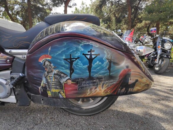 2006 Yamaha XV 1900, коричневый, 1200000 рублей - вид 9