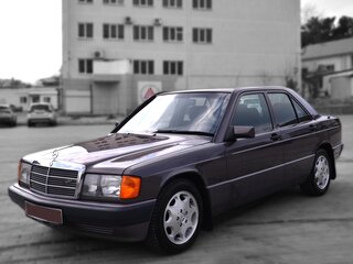 1991 Mercedes-Benz 190 (W201), фиолетовый, 1000000 рублей, вид 1