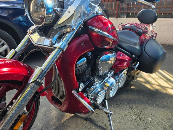 2008 Yamaha XV 1900, красный, 750000 рублей - вид 11