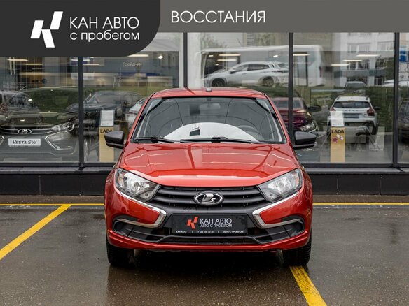 2021 Lada (ВАЗ) Granta I Рестайлинг, красный, 535600 рублей - вид 1