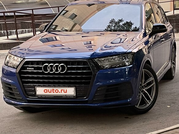 2016 Audi Q7 II (4M), синий - вид 9