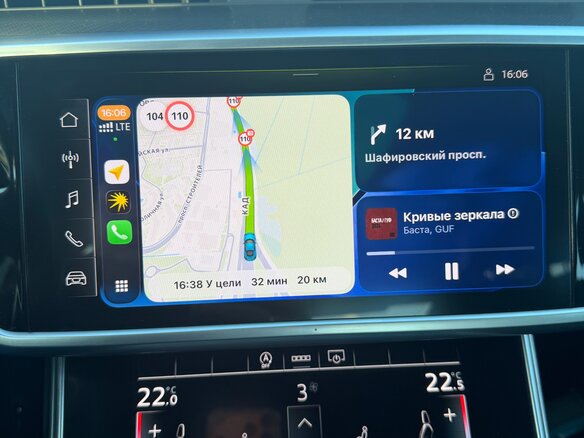 2022 Audi A6 45 TFSI V (C8), синий, 5150000 рублей - вид 26