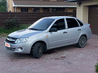 2014 Lada (ВАЗ) Granta I, серебристый, 420000 рублей, вид 2